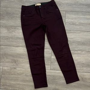 Democracy Purple Skinny Pants with Tapered Leg